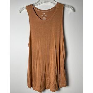 American Eagle Soft & Sexy Mustard Scoopneck Tank Top